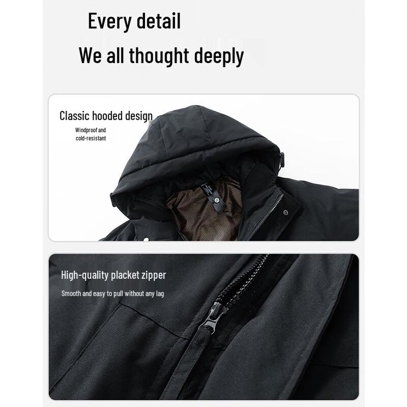 Mark Fairwhale Men's Casual Hooded Padded Jacket