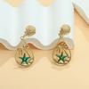 Europe and the United States INS popular e-commerce goods holiday style starfish coconut tree hollow earrings
