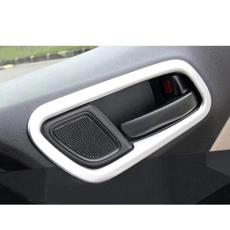 For Honda CITY 2014 2015 2016 Chrome Interior Inner Door Handle Bowl Cover Trim Catch Frame Molding Garnish Surround Matte
