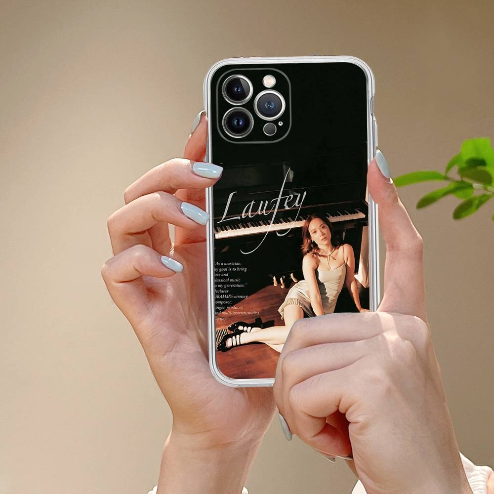 Singer L-LaufeyS For IPhone 17 16 15 14 13 12 11 Pro Max Plus Transparent Soft TPU Phone Cover