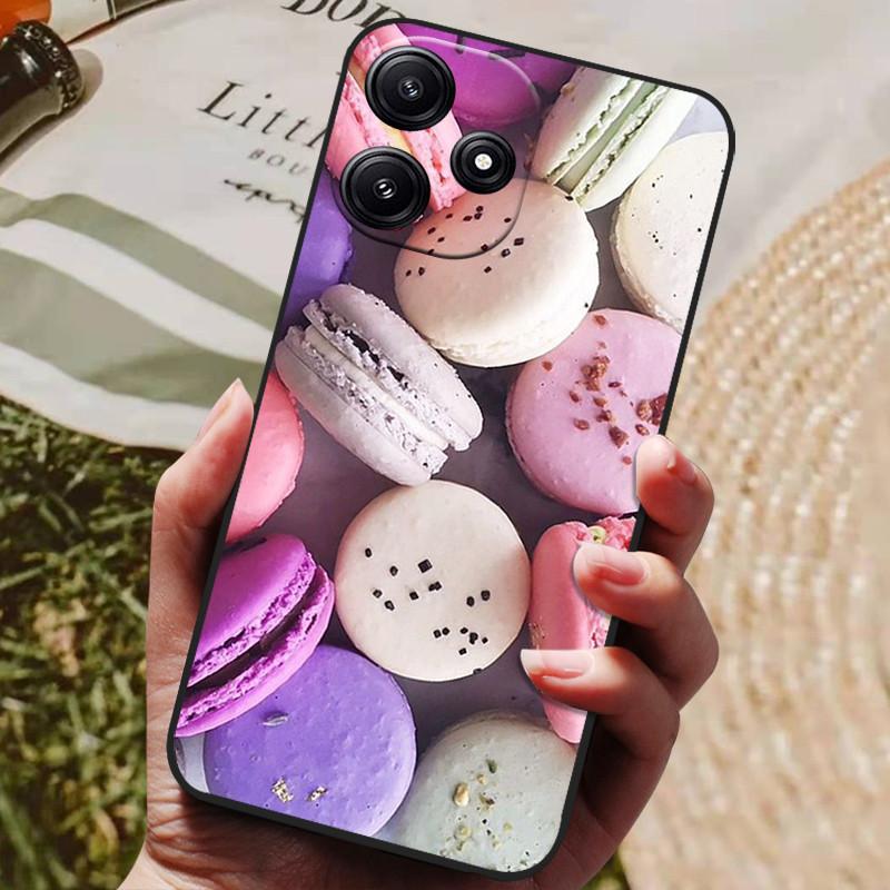 Pre puzdro Xiaomi Poco M6 Pro Silikónový zadný kryt Puzdro na telefón pre Poco M6 Pro 5G Puzdrá PocoM6 Pro 2023 Plne čierny nárazník coque