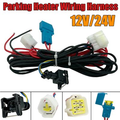 12V 24V Air Diesel Heater Main Wiring Harness Cable Adapter For Webasto Eberspacher Air Diesel Parking Heater 7 Lines 9 Hole