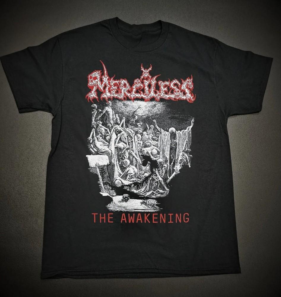 

Merciless - The Awakening 2019 Альбом Усі Розміри від S до 5XL Футболка Унісекс Футболка L
