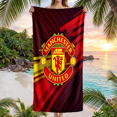 Toalla de Playa Manchester United Suave Microfibra Toalla de Verano Secado Rápido Absorbente para Playa Piscina Viaje