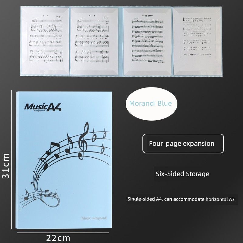 Piano Non-Reflective Folding Sheet Music Folder