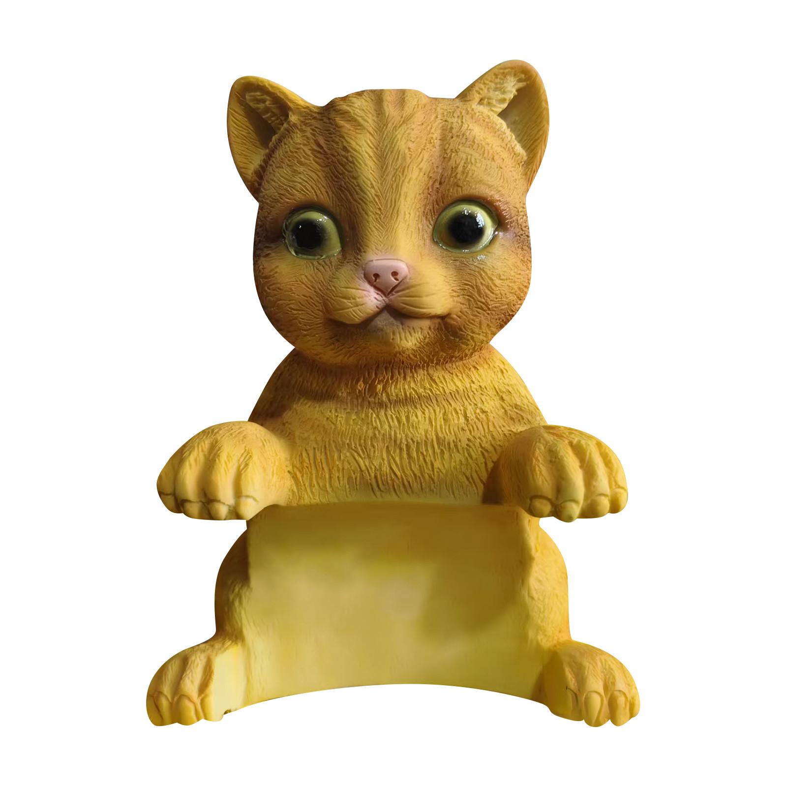 

Держатель для бумажных полотенец в виде кота, забавный держатель для бумажных полотенец в виде кота в 3D, настенная стойка для хранения туалетной бумаги для ванной и кухни One Size