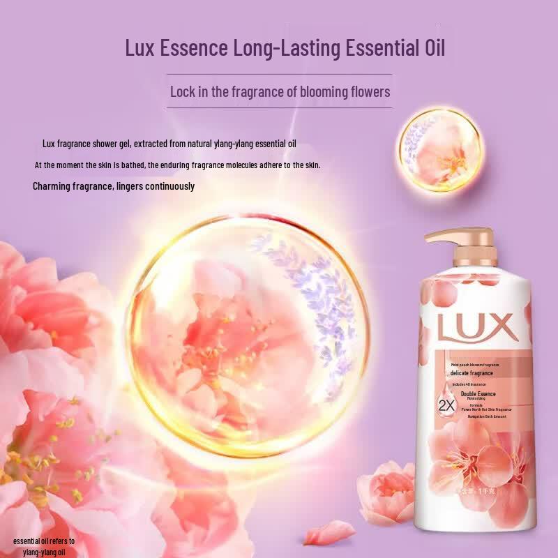 LUX Radiant Peach Blossom Scented Shower Gel