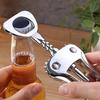 Wing Corkscrew Wine Bottle Opener - 1pc Stainless Steel Zinc Alloy, Premium Multifunctional Wine Opener, Bottles Tool