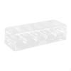 Acrylic Chip Rack Carrier Protect 5 Grids Dustproof Storage Container Organizer