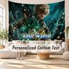 Custom Name Wall Hanging Tapestry,My Hero Academia Decorative Backdrop Tapestry For Dorm Home