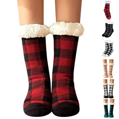 Women's Floor Socks, Winter Fleece-lined Lamb Wool Socks, Sleeping Home Socks, Snow Socks, Postpartum Socks, Carpet Socks