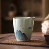 Stacked Carving Hand-Painted Geyao Yuanshan Fair Cup Retro Household Uniform Tea Tea Ceremony Accessories Ceramic Public Cup Tea Sea Tea Divider