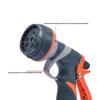 8-Function Rubber Coated Garden & Car Wash Water Spray Gun