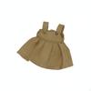 BJD Doll Outfit Aesthetic Apparel Cute Design Miniature Pleated Dress Brown Shoulder Strap