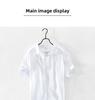 Men's Summer Ice Silk Linen Short-Sleeve Shirt - Loose, Business Casual, Solid White Trend