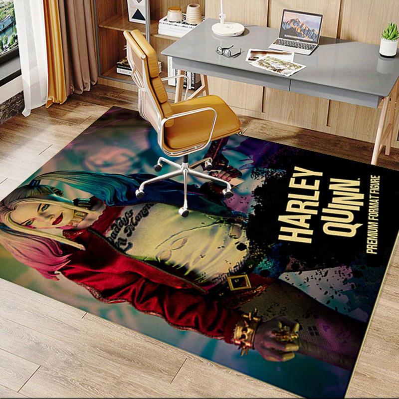 1pc Harley Quinn Chaos Carpet for Playroom Bedroom Living Room Sofa Home Decor,kids Game Area Rug Non-slip Floor Mat Y826169