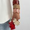 Exaggerated Wind Smudged Resin Circular Arc Splicing Bracelet, Fashionable Geometric Acrylic Bracelet For Women