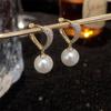 Light Luxury High-End Pearl Earrings, Love Inlaid Zirconium Ear Buckle Earrings, Celebrity Party Earrings For Women
