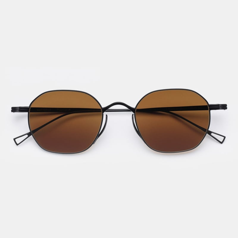 MATTEPUZ MP-14 TITANIUM BROWN SUNGLASS BLACK
