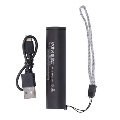 Ultraviolett Taschenlampe Wiederaufladbare Mini 365nm Schwarzlicht Taschenlampe für Falschgeld Haustier