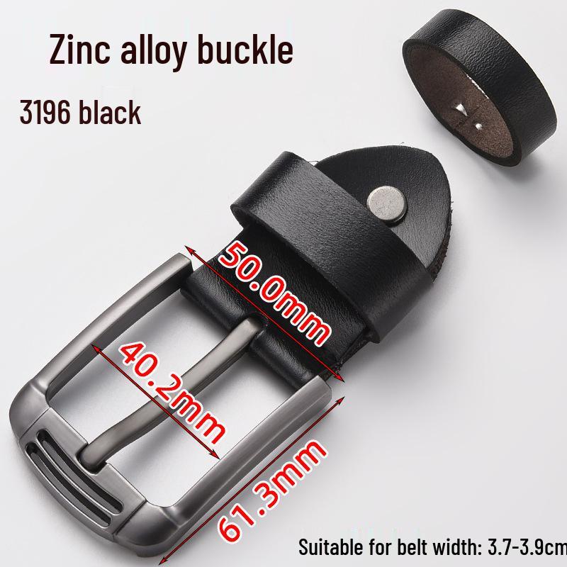 Men's Genuine Leather Pin Buckle Waistband Accessory