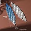 2PC Women's Fashion Claw Chain Series with Water Zircon and Tassel Design for Casual, Elegant and Simple Earrings