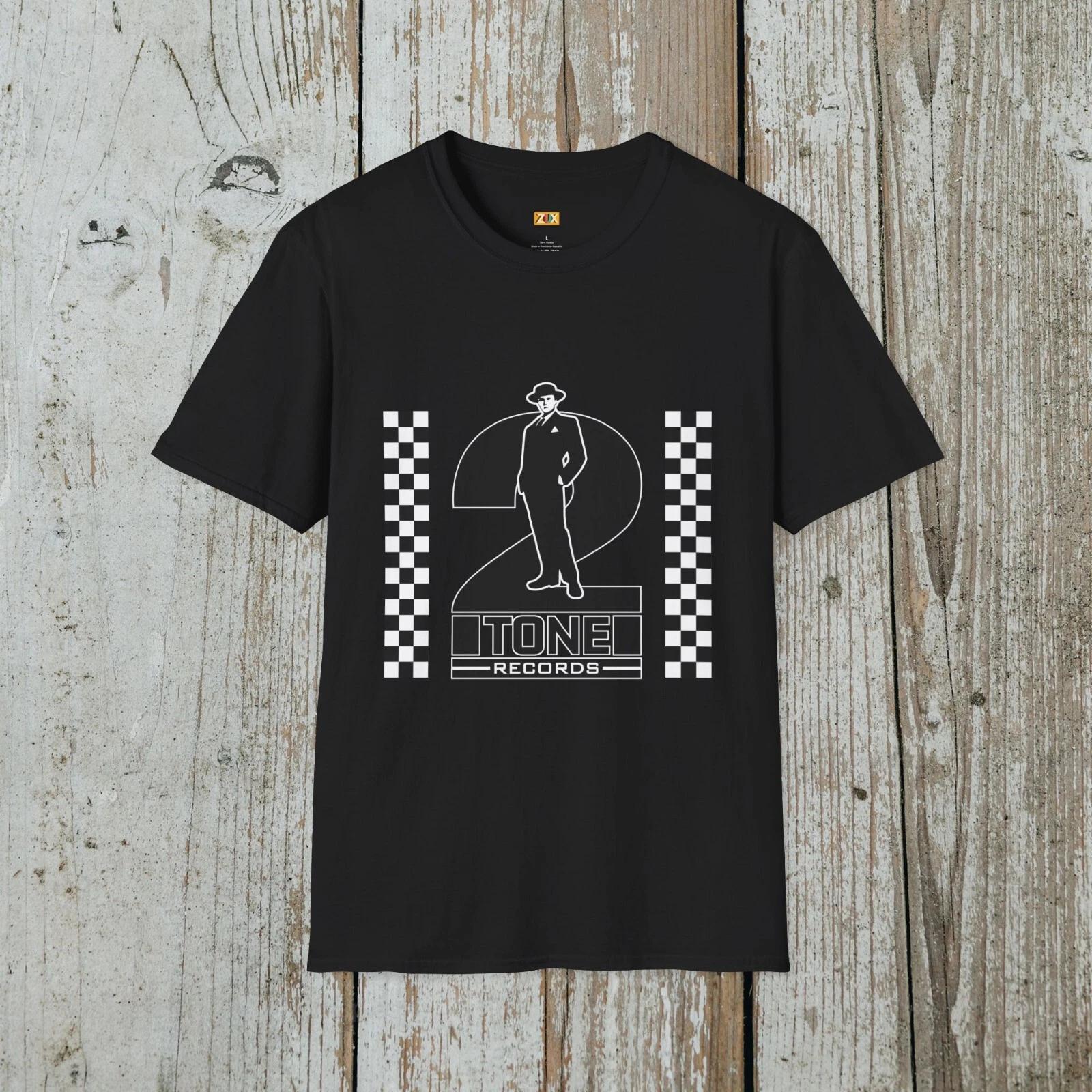 SKA 2 Tone Record, Two Tone Retro Music Softstyle T-shirt, Reggae Northern Soul S