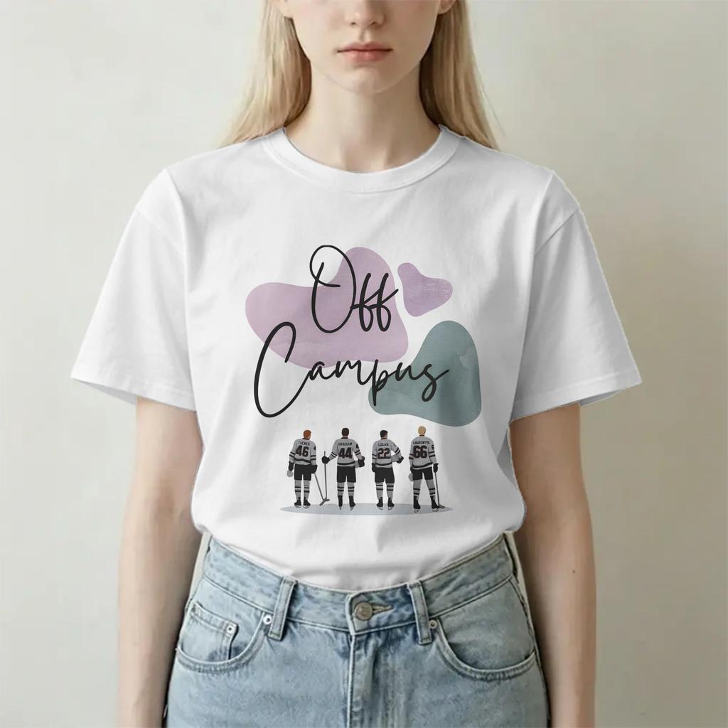 Off Campus Garrett Grahams Briar University Eishockey T-Shirt für Unisex WoUnisex Neuheit Reines Baumwoll-T-Shirt Rundhals-T-Shirt Kleidung