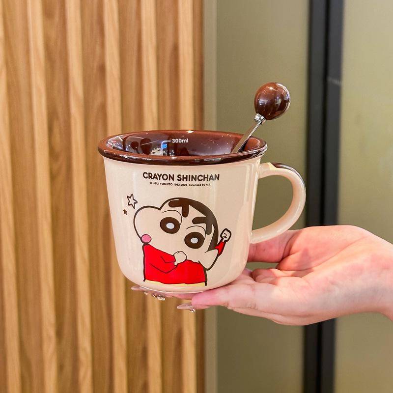 Crayon Xiaoxin Couple Cup High Value Pair of Ceramic Mugs Wedding Birthday Gift Girlfriend Gift Box