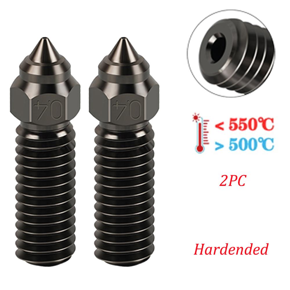 Nozzles For Creality Ender 3 V3 KE/ K1/ K1 Max/ CR-M4 High Quality Brass Copper Plated Hardened Steel Bimetal Volcano Nozzle