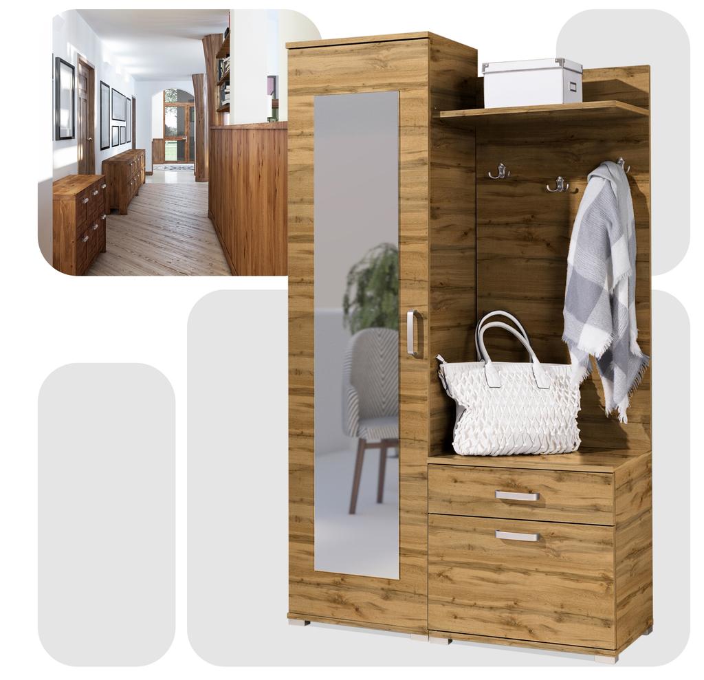 Garderobe Flur für Flur Schrank Schuhschrank Gino Family Möbel