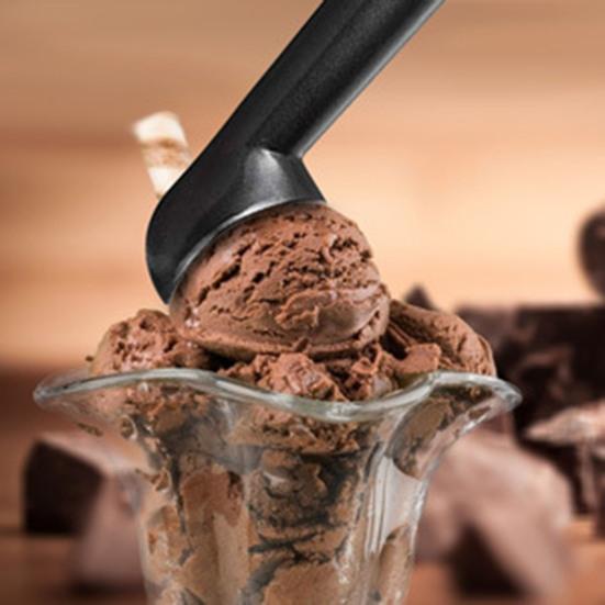 Ice Cream Baller Scoop, Food Grade Aluminum Alloy Scooper with Rust Resistant Ergonomic Handle, Non-Stick Kitchen Tool for Hard Ice Cream, Fruit