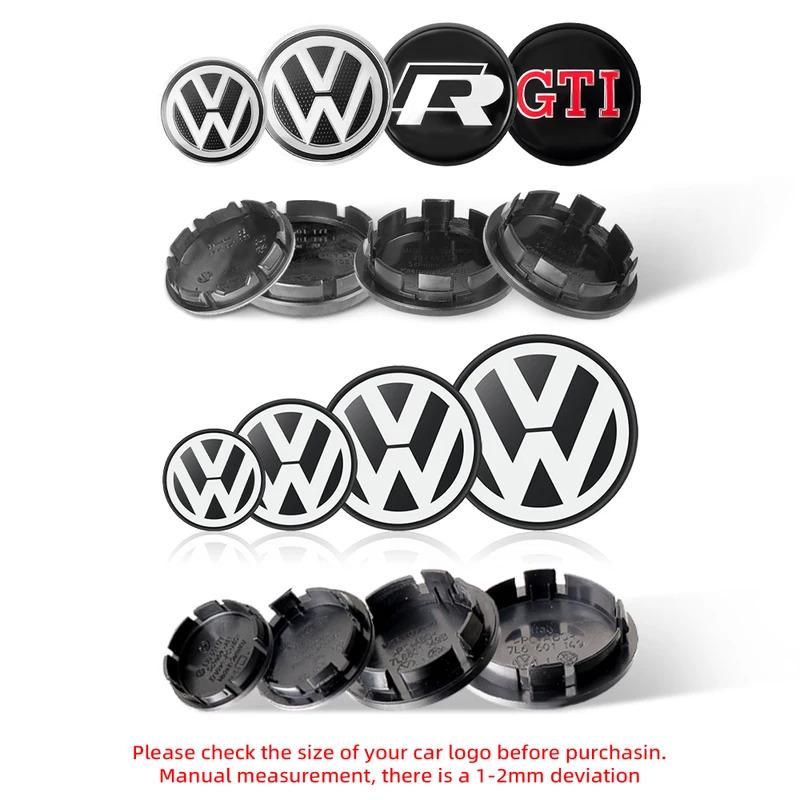 JQTYB1 For Volkswagen VW Golf Polo Beetle CC Touareg Passat Jetta R 56/65/66mm Car Original Hub Cap Wheel Center Cover Badge Decoration