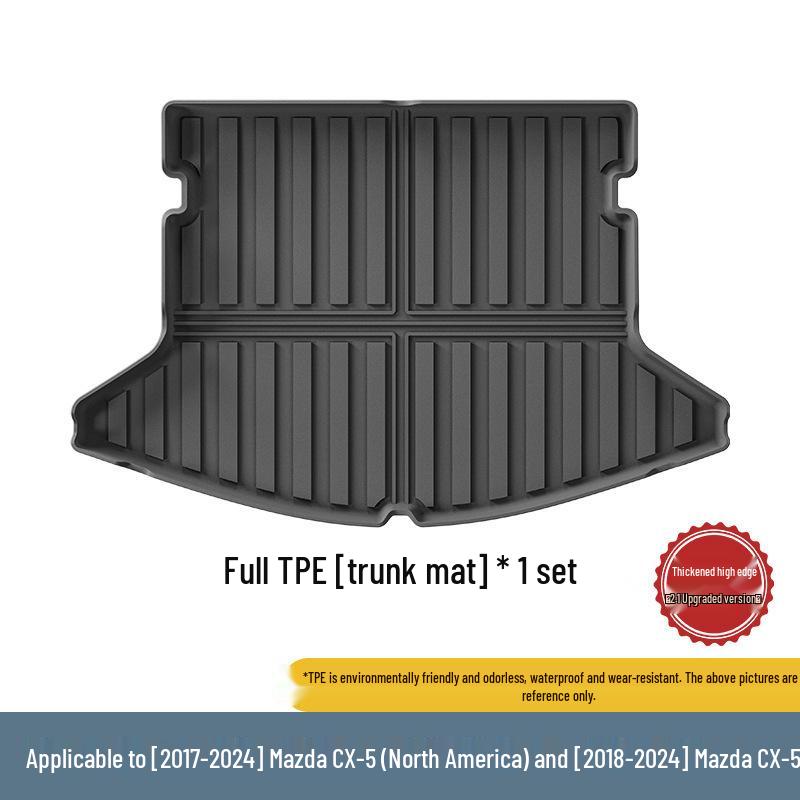 Mazda CX-5 Floor Mats & Trunk Liner (2017-2024), Custom TPE Design