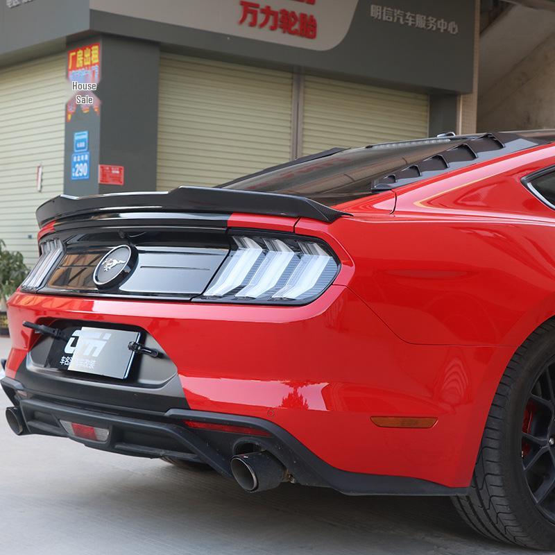 

Совместимый спойлер крышки багажника Mustang для Ford Mustang 2015-2022 годов - Простая установка и модификация. No чёрный
