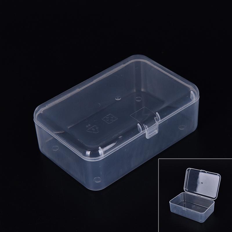 Small Transparent Plastic Storage Box Clear Square Multipurpose Display