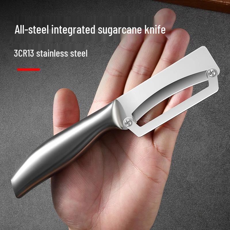 Stainless Steel Sugarcane Peeler & Kitchen Scraper for Pumpkin, Pineapple, and Lettuce