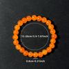 8mm Orange Crystal Bracelet: Simple, Stylish Bracelet for Men and Women