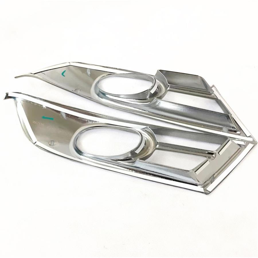 Pair of Front Fog Light Cover Trim Fit Honda CRV CR-V 2017 2018 Chrome