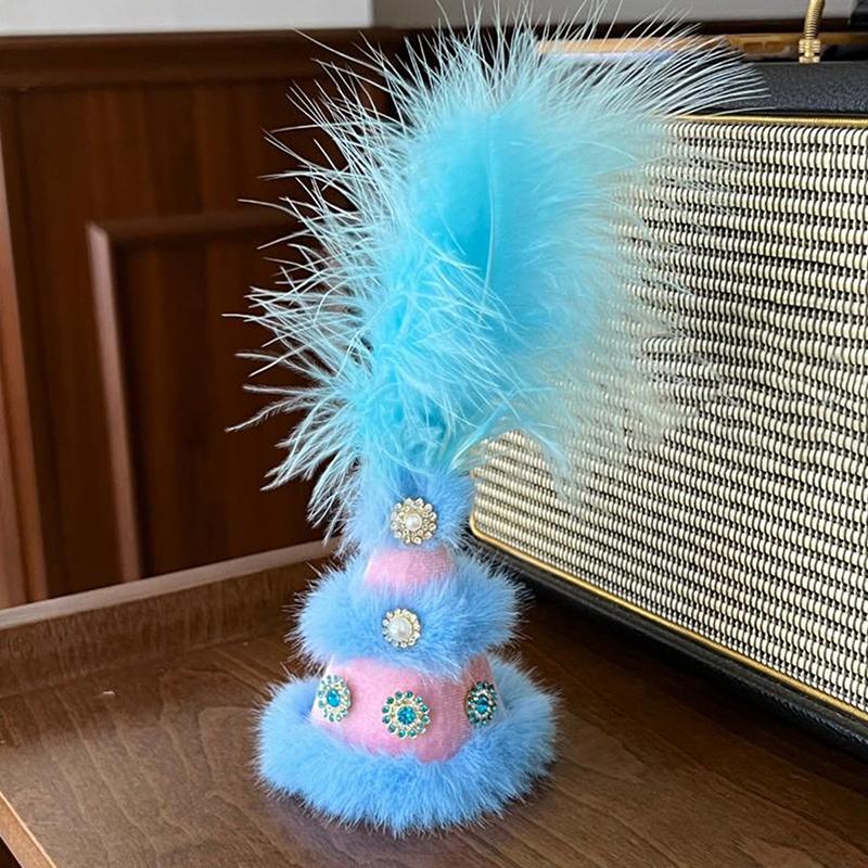 Ethnic Feather Little Lamb Hat Accessories For Kawaii Pp Cotton Baby Lamb Doll Tourist Souvenirs Creative Gift