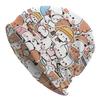Boba Mochi Peach And Goma By Beanies Caps For Hip Hop Winter Warm Knitting Hat Adult Anime Panda Bubu Dudu Bear Bonnet Hats