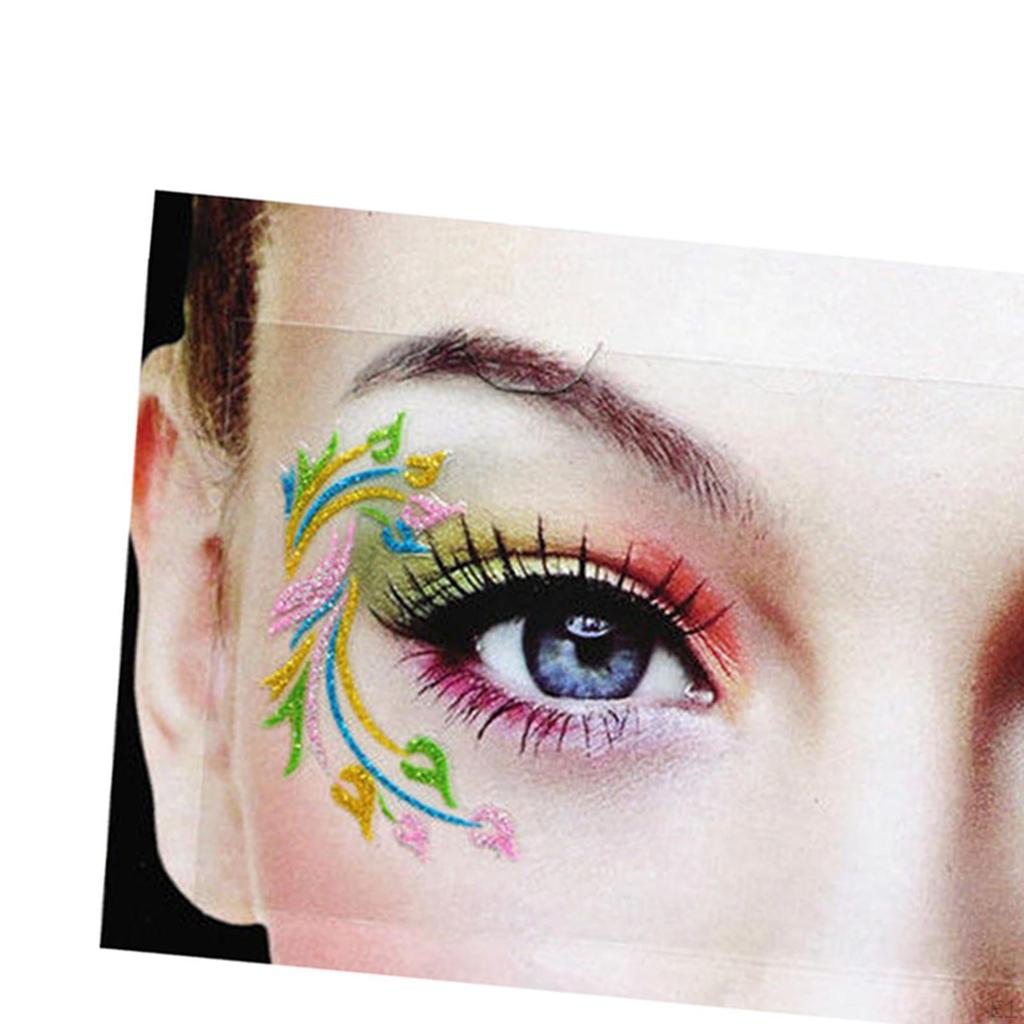 Eye Shadow Stickers Decals Festival Party Sticker Makeup for Stage Performance Masquerade