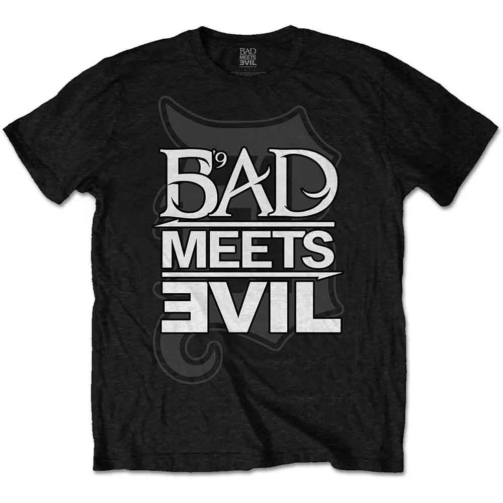 Bad Meets Evil T Shirt Logo Eminem Royce da 59 new Official Mens Black M