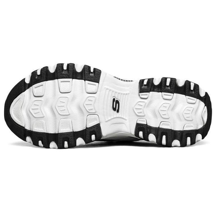 Skechers DLites 1.0 Mesh Synthetikleder Bequem Täglich Stoßdämpfend Atmungsaktiv Niedrig geschnitten Lifestyle Freizeit Schuhe Herren Sneaker 52675-WBK