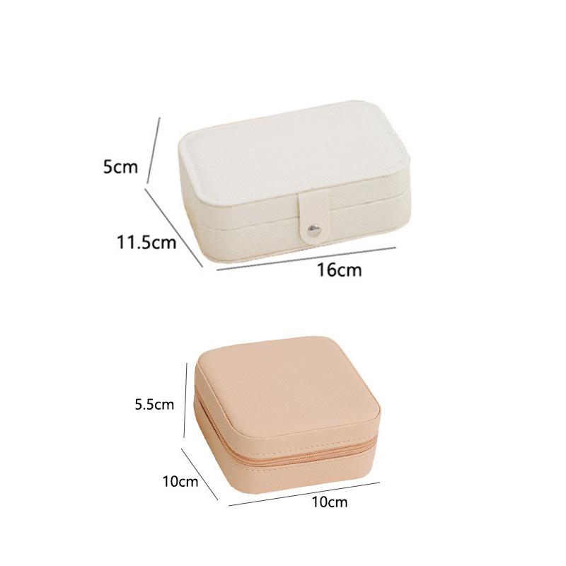 Simple And Portable Travel Jewelry Storage Box For Bracelets Earrings, Rings And Studs
