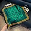 New silk scarf women's fashion versatile high-end small square scarf Korean version neck protection scarf spring and autumn retro scarf binding bag