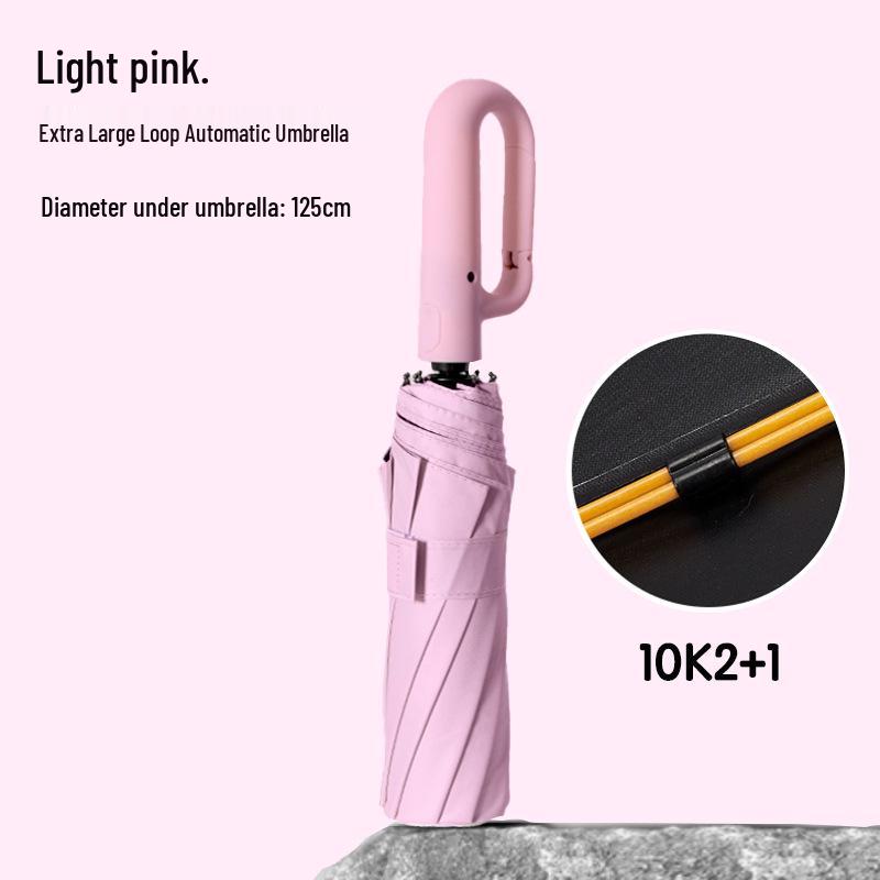 Loop Umbrella: Automatic Folding Large High-End Dual-Use Sun and Rain Umbrella for Men and Women