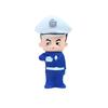 Birthday Cake Topper: Female Police Officer with Police Car and Baseball Boy