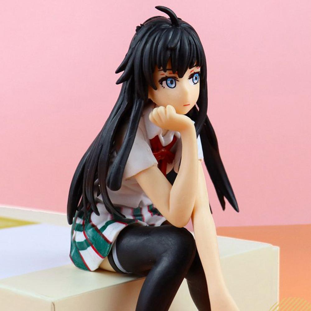 1 Pc Anime Yukinoshita Yukino Action Figures Cute Girls Yuigahama Yui Yuiyi PVC Model Junior High School Student Kid Gift Toy