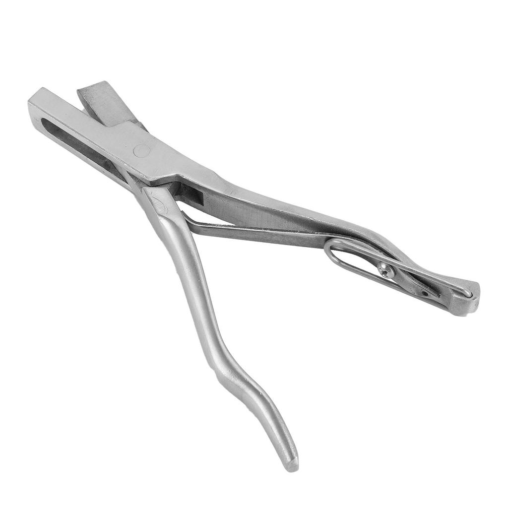Pig Ear Notcher Rustproof Easy To Use Stainless Steel Livestock Ear Notcher Marking Tool for Farm Animal U Shaped Ear